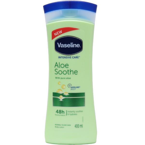 لوسیون بدن آلوئه ورا وازلین Vaseline مدل ALOE SOOTHE