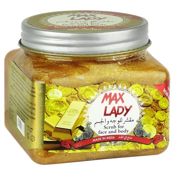 اسکراب صورت و بدن شنی مکس لیدی MEX LADY مدل GOLD