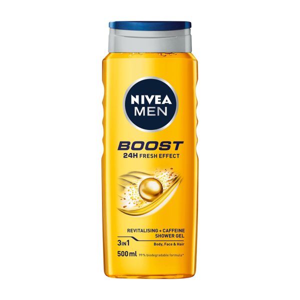 شامپو سر و بدن مردانه نیوآ NIVEA مدل BOOST 500ml