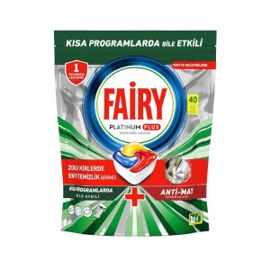 قرص ماشین ظرفشویی Fairy فیری پلاتینیوم پلاس 40عددی